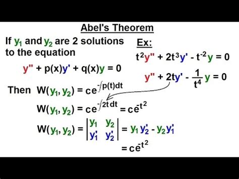 Abel theoremx