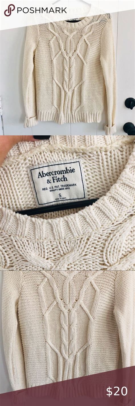 Abercrombie and Fitch cable knit sweater Knitted sweaters, Cable knit