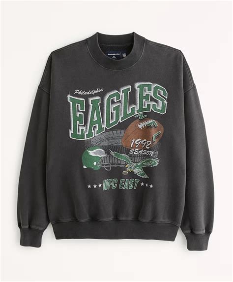 Abercrombie eagles sweatshirt. Graphic tees for men at Abercrombie & Fitch apply a modern look and feel to our rich 1892 heritage. We lend an artistic approach to each and every style. Super soft cottons and polyester blends are undeniably comfortable. They’re easy to layer under a woven shirt or comfortable sweater. But, thanks to thoughtful design, they look amazing on ... 
