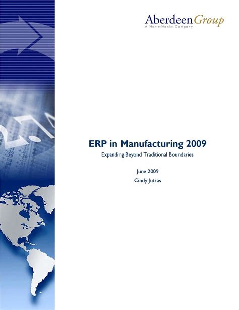 Aberdeen ERP in Manufacturing July 2013