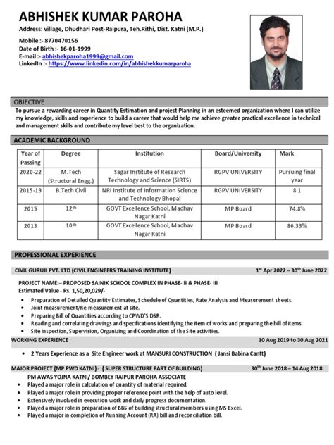 Abhisek resume