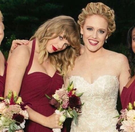 Abigal anderson. Before delivering a raunchy speech at the reception, Taylor Swift helped original squad member Abigal Anderson with her dress in Martha’s Vineyard,... Jump to Sections of this page 