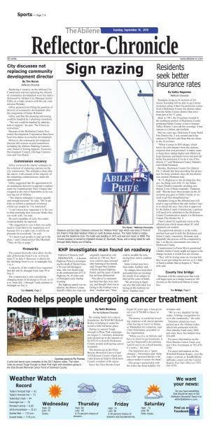 View the Abilene Reflector-Chronicle for Tuesday, May 21, 2024. 