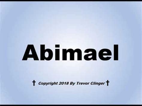Abimael pronunciation