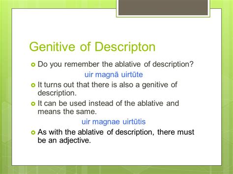 Ablative of description. Things To Know About Ablative of description. 
