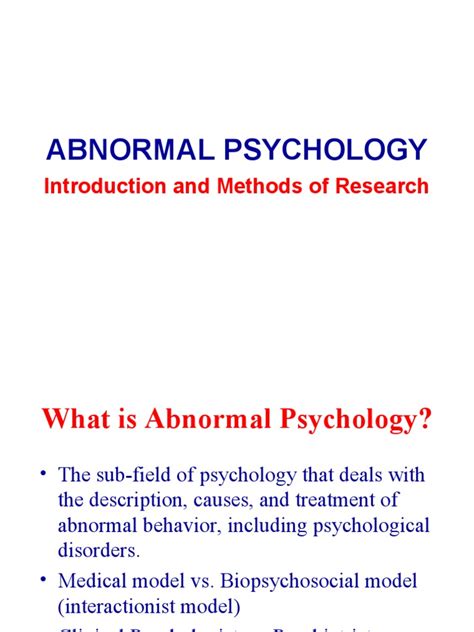 Abnormal Chapter 1 ppt