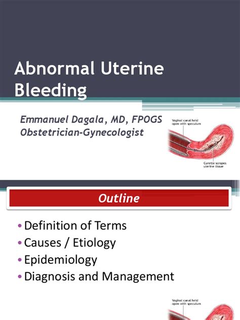 Abnormal Uterine Bleeding Dr Dagala
