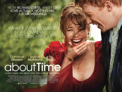 Aboit time. About Time (2013) R | Comedy, Drama, Fantasy, Romance, Sci-Fi. TV Spot. At the age of 21, Tim discovers he can travel in time and change what happens and has happened in his own life. His decision to make his world a better place by getting a girlfriend turns out not to be as easy as you might think. 