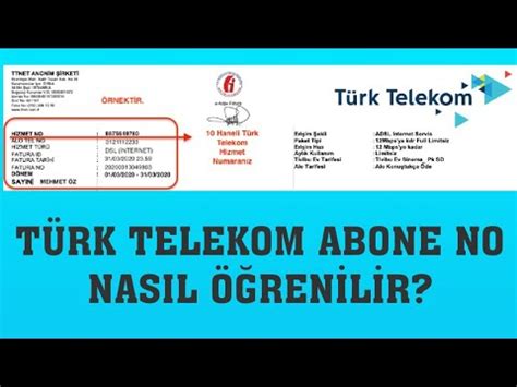 Abone no öğrenme türk telekom