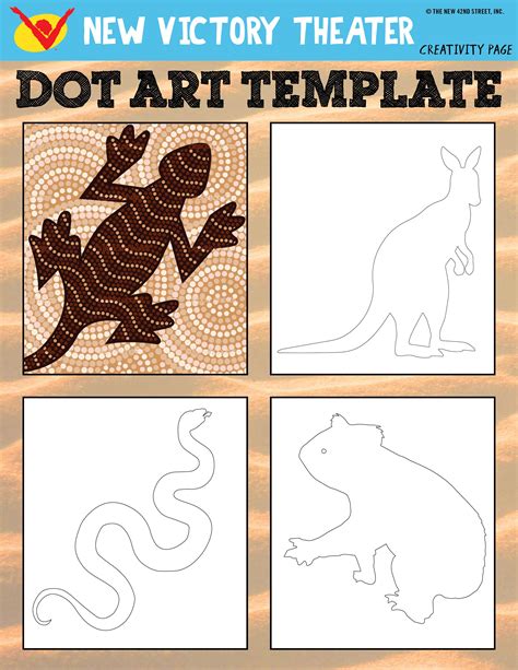 Aboriginal Dot Painting Template 2 Aboriginal Dot Painting Aboriginal Art Symbols Dot Painting