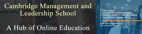 About – Cambridge Management and Leadership School