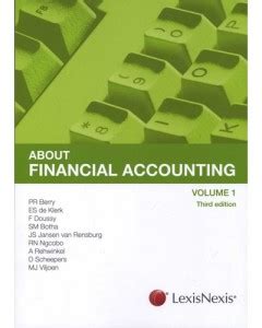 About Financial Accounting Volume 1 Berry Full PDF