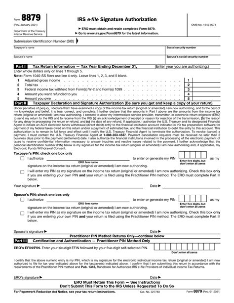 About Form 8879, IRS e-file Signature Authorization Internal …