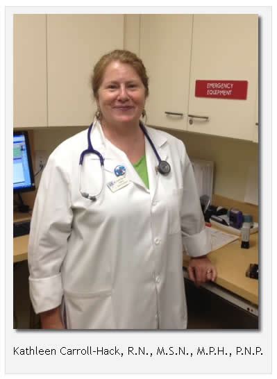 About Kathleen Carroll-Hack, Pediatric Nurse Practitioner