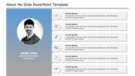 About Me Slide10 PowerPoint Template SlideUpLift