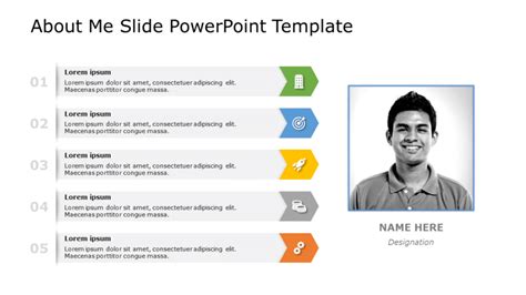 About Me Slide12 PowerPoint Template SlideUpLift