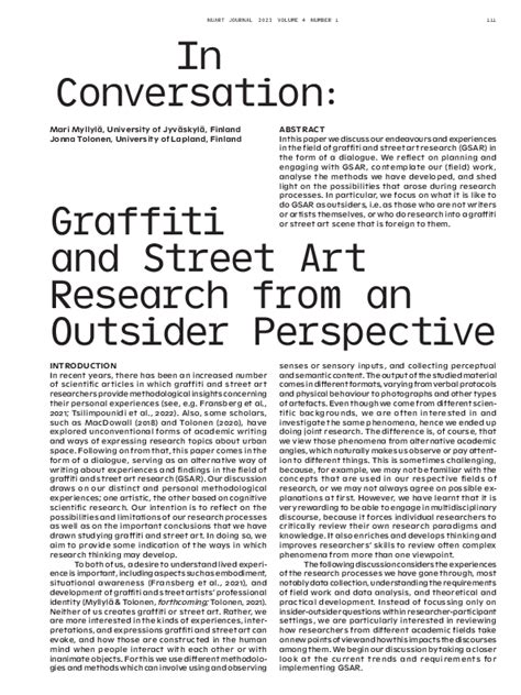 About Street Art Research 2015 pdf