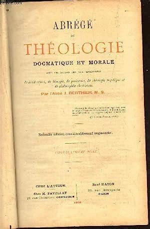 Abrégé de théologie dogmatique et morale. - Aktuelle korrespondenz, kompaktausgabe für die grundausbildung und die erwachsenenbildung.