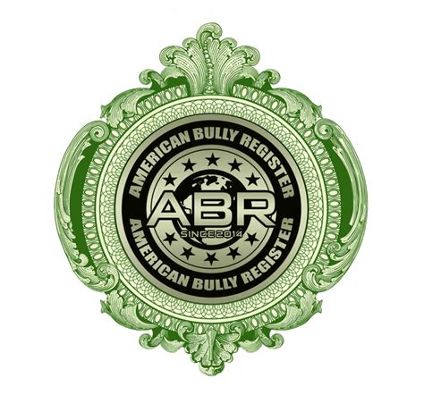 Abr register. Registration. Events. Join ABR. Contact. Log in. CONTACT US. General inquiries (951) 483-2929. Status on paperwork within USA. Monday-Friday from 10:00am to 2:00pm (PST) (951) 483-2929. Shows inquiries. Apply to host and ABR Sanctioned show HERE ©2020 by American Bully Registry ABR. Menifee ... 