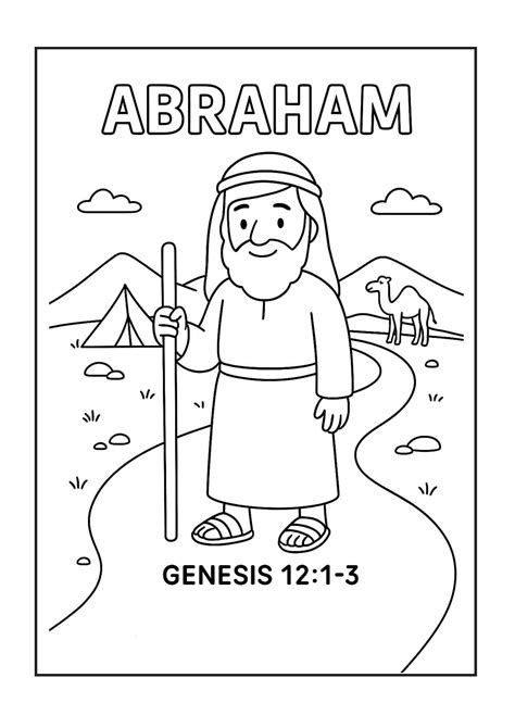 Abraham Coloring Shee