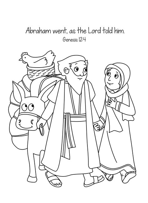 Abraham Sarah Coloring Pages