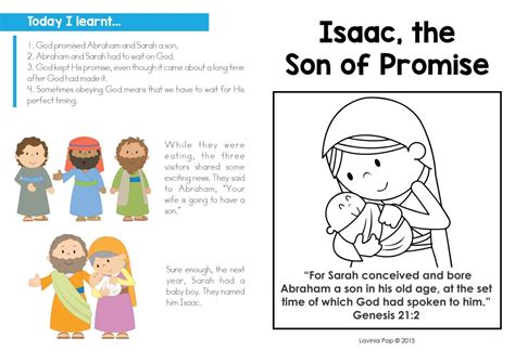 Abraham and isaac activities for sunday school