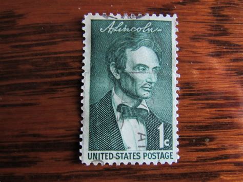 or Best Offer. (4) ABRAHAM LINCOLN FOUR 4 CENT POSTAGE STAMP. VIOLET, from N.J. HANDSTAMPED. $100.00. 0 bids. $5.25 shipping. 49m 13s. or Best Offer. Abraham Lincoln 4 cent stamp. . 