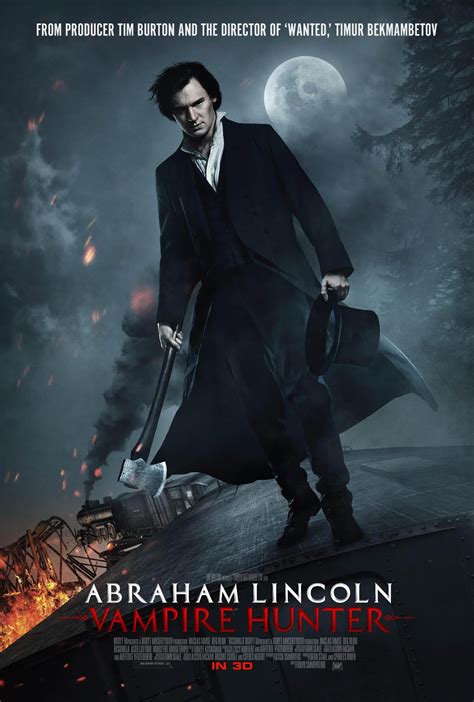 Abraham lincoln vampire hunter movie. Size. 773x1159. Language English. President Lincoln's mother is killed by a supernatural creature, which fuels his passion to crush vampires and their slave-owning helpers. 
