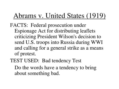 Abrams v United States 250 U S 616 PDF