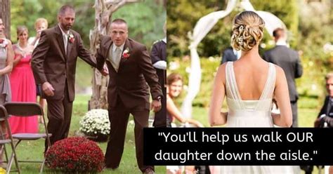 Absent dad wants to walk her down the aisle