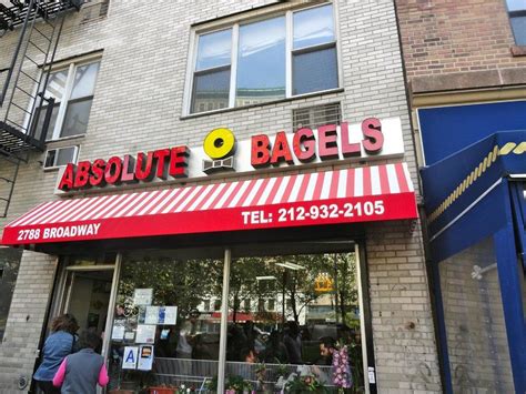 Absolute bagels new york. Absolute Bagels: 2788 Broadway (Between West 107th and 108th streets) You'd be hard pressed to find a best bagel list that didn't include Absolute Bagels, and the recent ranking from Eater NY is ... 