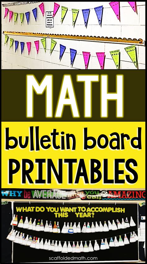Absolutely Free Math Bulletin Board Printables Math bulletin boards