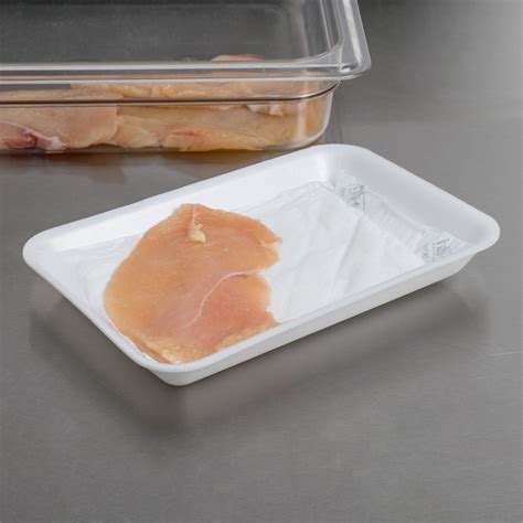 Absorbent Meat Pads for Foam Supermarket Trays - WebstaurantStore