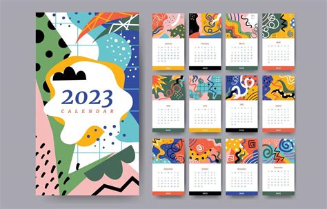 Abstract Calendar Design
