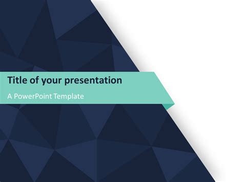 Abstract Triangle Pattern PowerPoint Template