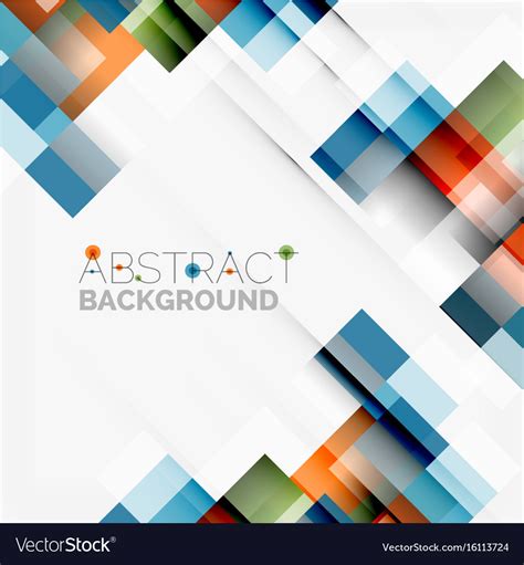 Abstract blocks template design background simple Vector Image