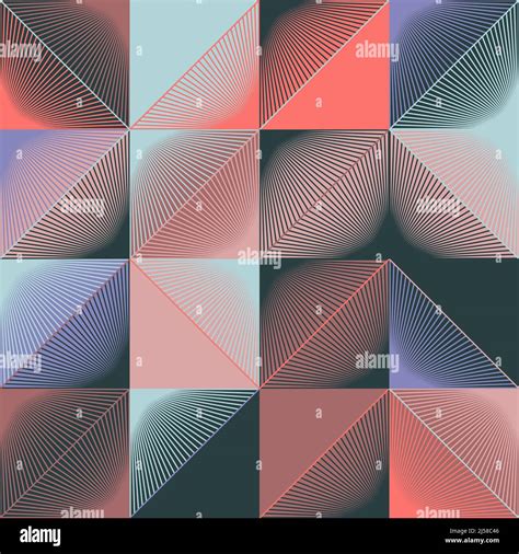 Abstract geometric pattern with transition effect Vector Image