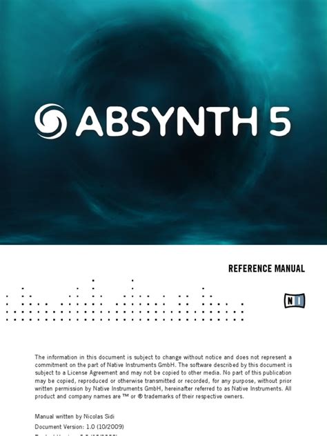 Absynth Manual