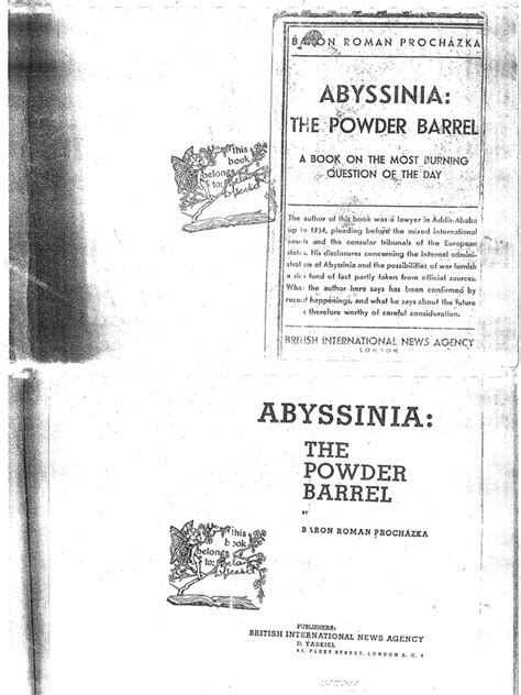 Abyssinia The Powder Barrel pdf