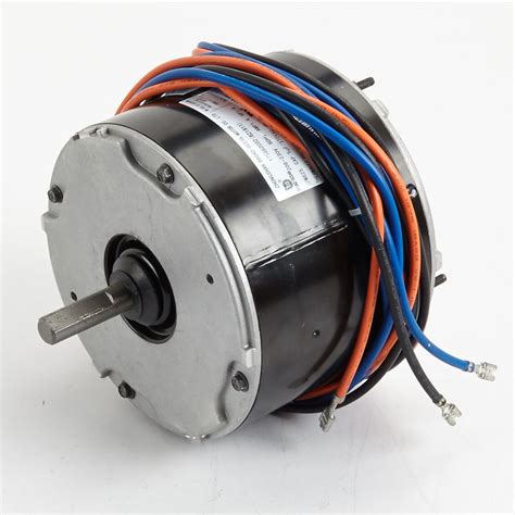 Ac condenser fan motor. The ECM variable-speed fan motors are used in condensers that have a modulating compressor. They are also used in condensers that have two compressors or two-stage compressors. The ECM motor adds to the efficiency of the system by modulating the condenser fan motor. The speed matches the compressor that runs based on demand. 