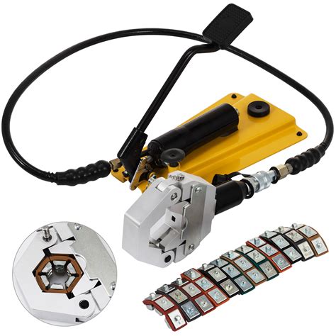 Manual A/C Hose Crimper Kit, 71550 Air Conditioning Repair Handheld Hydraulic Hose Crimping Tool with 4 Dies #6 8 10 12, Auto Fuel Hose Line Crimper Crimping Tool (US Stock) $89.99 $ 89 . 99 Save 2% on 2 select item(s). 