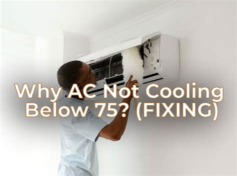 Ac not cooling below 75. Low Refrigerant. When your air conditioner is running but not lowering the temperature, it could be because you are low on refrigerant. However, you’ll want to check for any leaks before you add any more refrigerant. Often, problems with leaks will keep happening, and they can be harmful to the environment. 