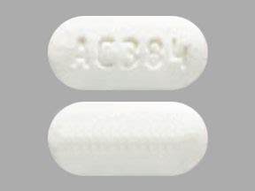 Pill Imprint: AC384. Color: White. Shape: Oblong. Hydro