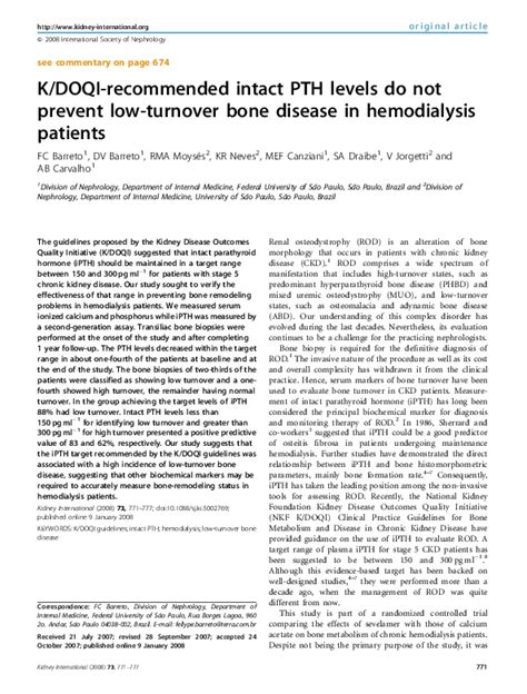 Academia.edu - (PDF) K/DOQI-recommended intact PTH levels do …