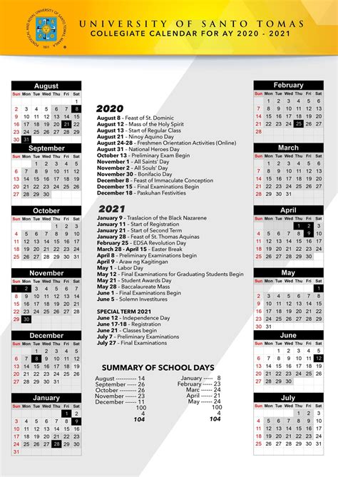 Academic Calendar – AY 2024 – 2024 - Saint Louis University