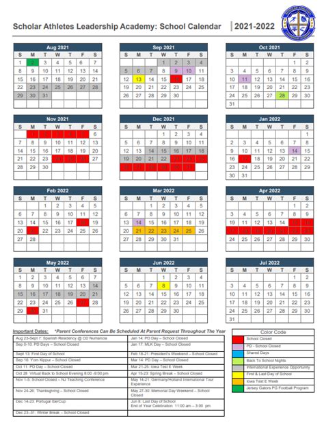 Academic Calendar Atu