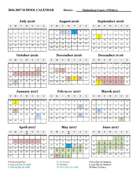 Academic Calendar Muhlenberg