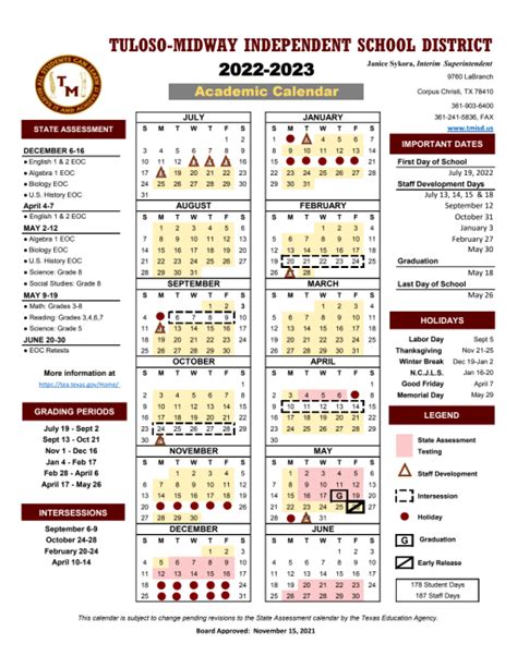 Academic Calendar Tamiu