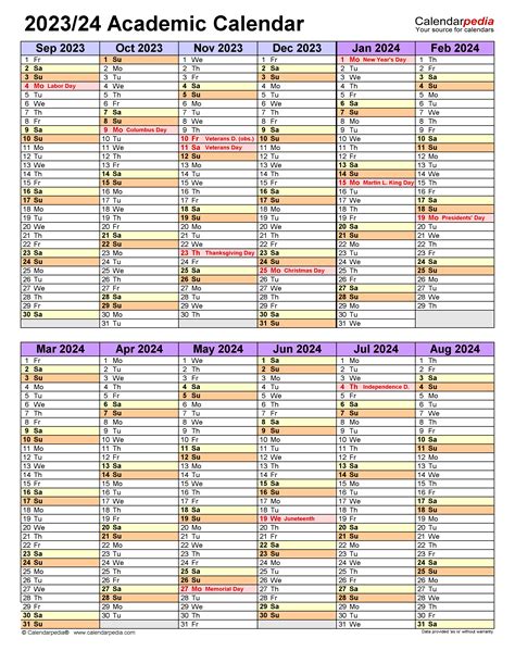 Academic Calendar Year 2024-23 - MVCC