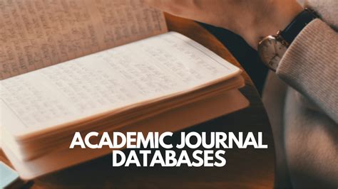 Academic articles database. Article type. Some databases allow you to limit your search to a specific type of document, e.g: Academic journal articles; Case studies; Conference papers; Technical papers; Reports; Review articles . Specific fields of the database record. Each item in a database has a record that contains information about it, … 